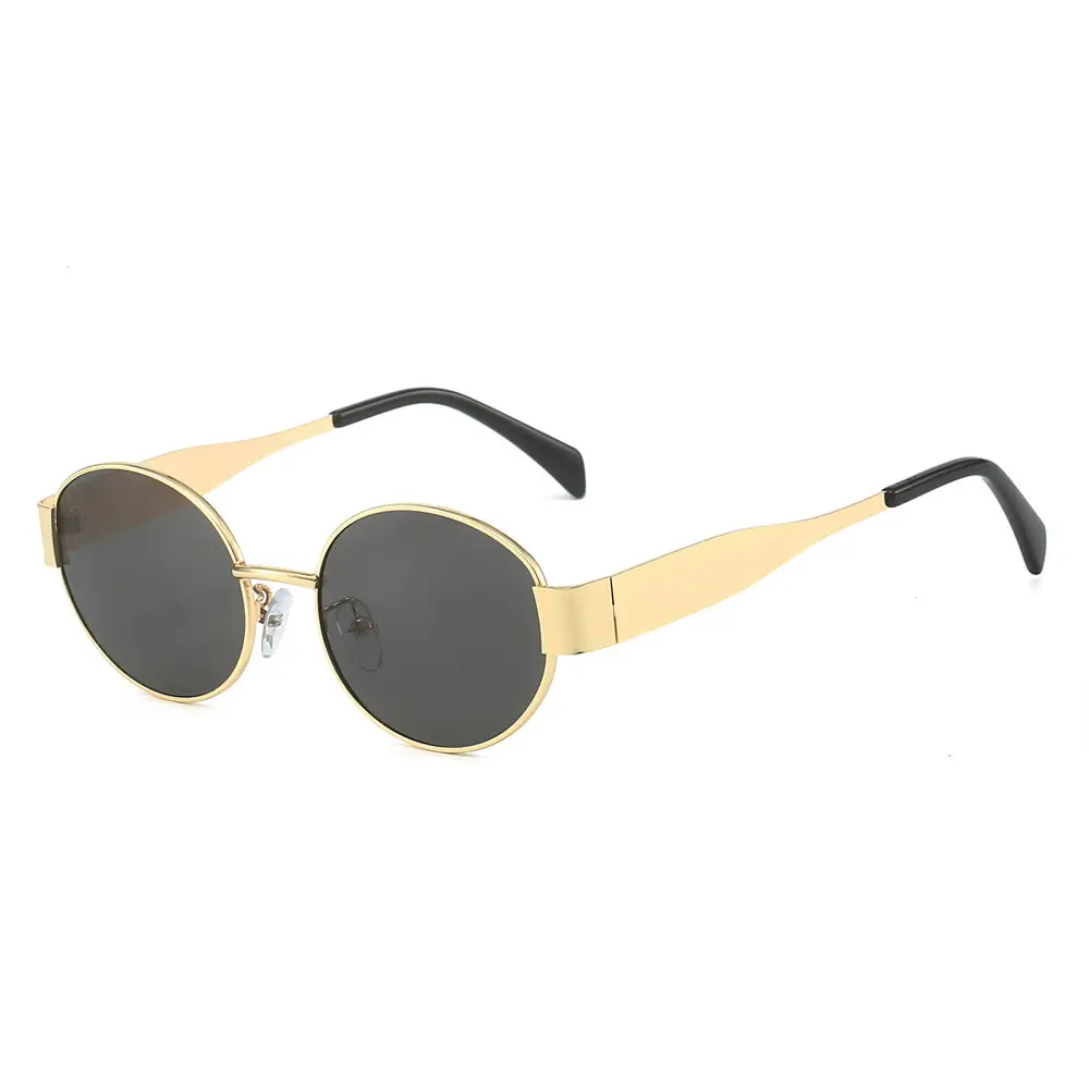 2024 New Metal Oval Sunglasses European American Fashion - Image 12