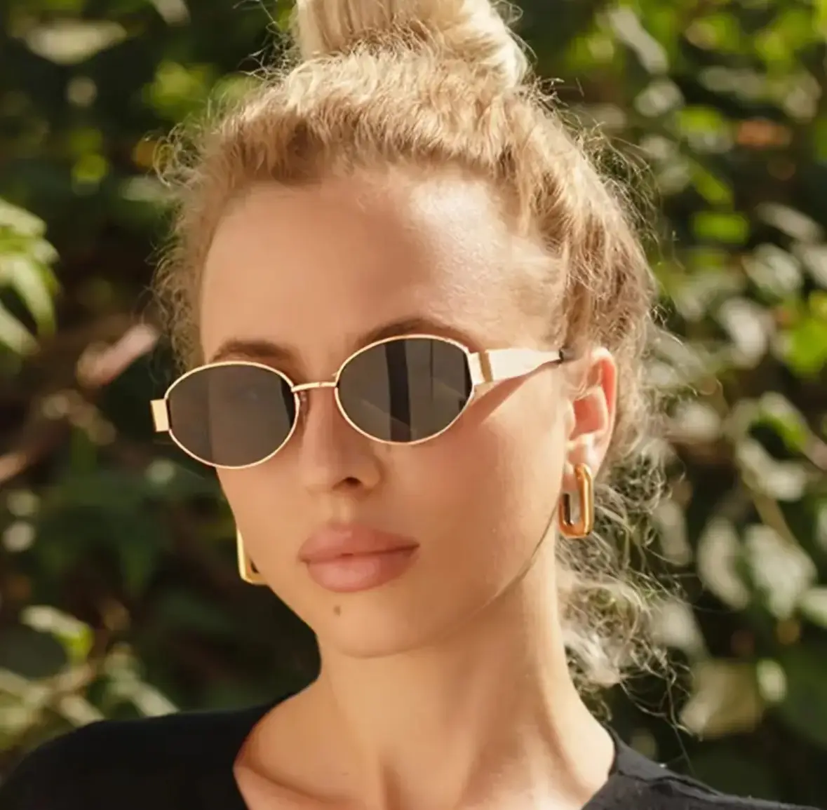 2024 New Metal Oval Sunglasses European American Fashion — feature 7