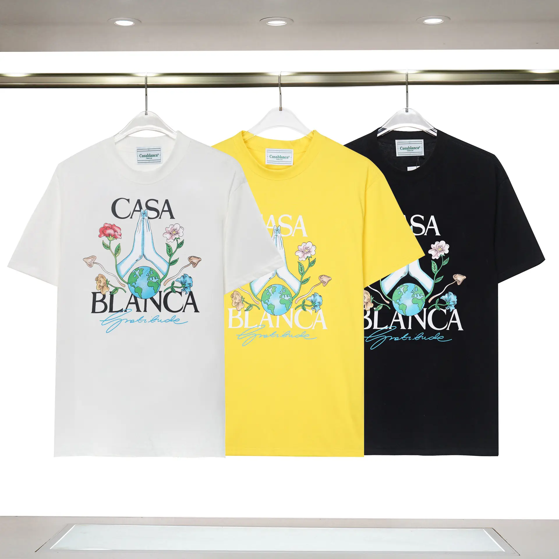 Casablanca Tropical Fruit Printed T-Shirt White - Image 32