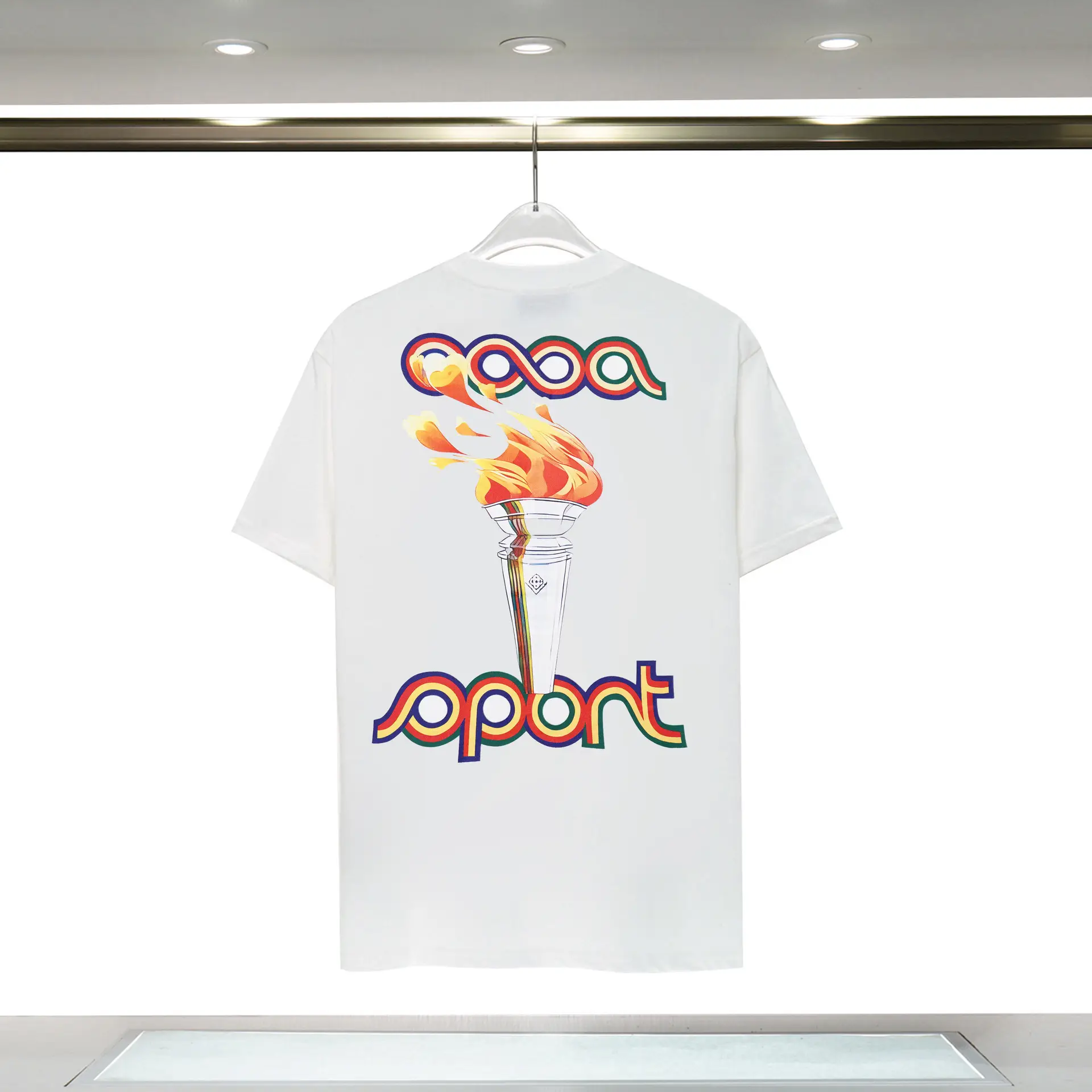 Casablanca Tropical Fruit Printed T-Shirt White - Image 12