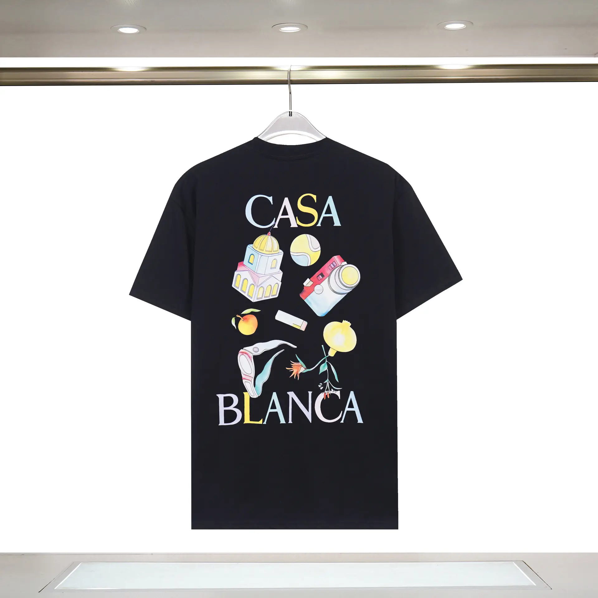 Casablanca Tropical Fruit Printed T-Shirt White - Image 19