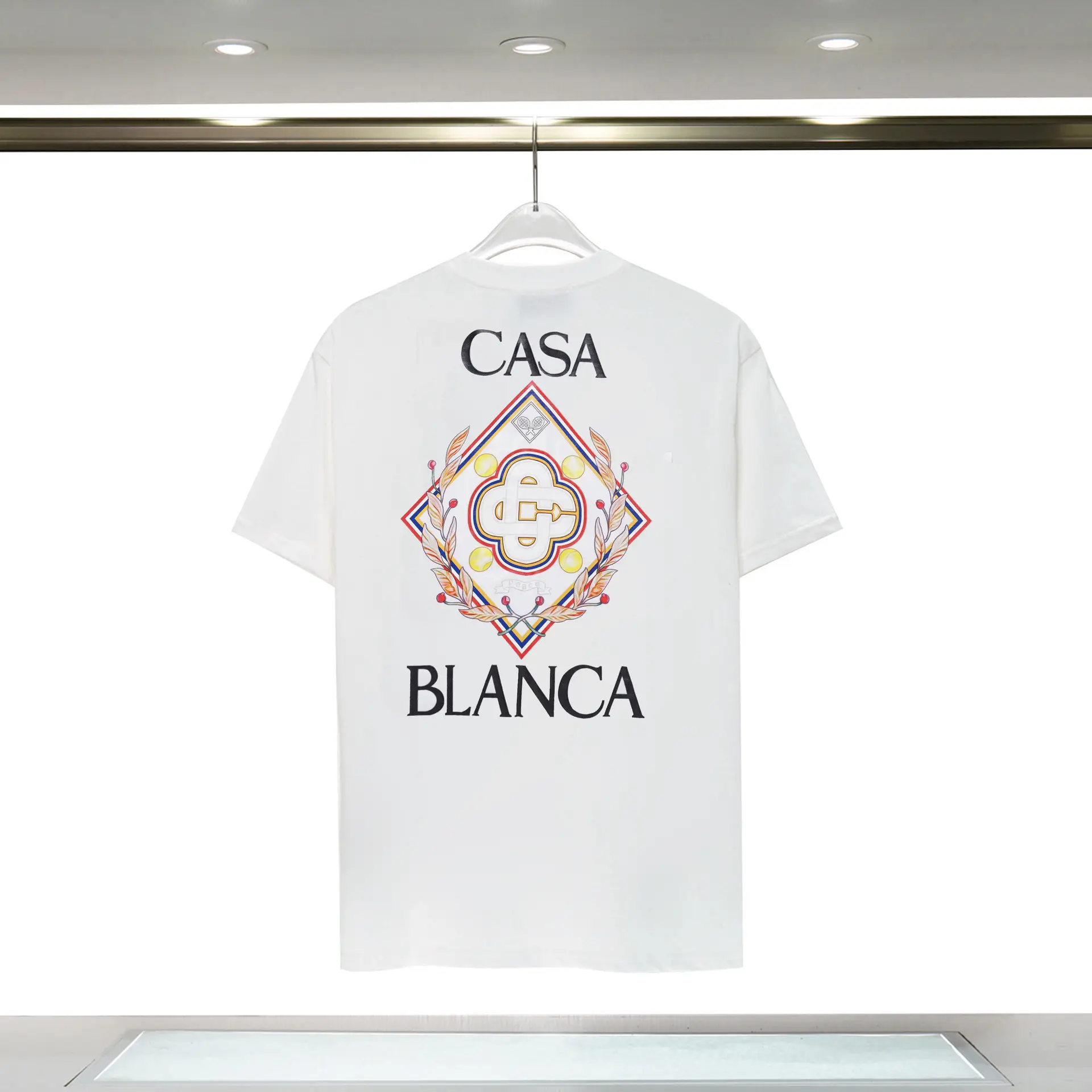 Casablanca Tropical Fruit Printed T-Shirt White - Image 4