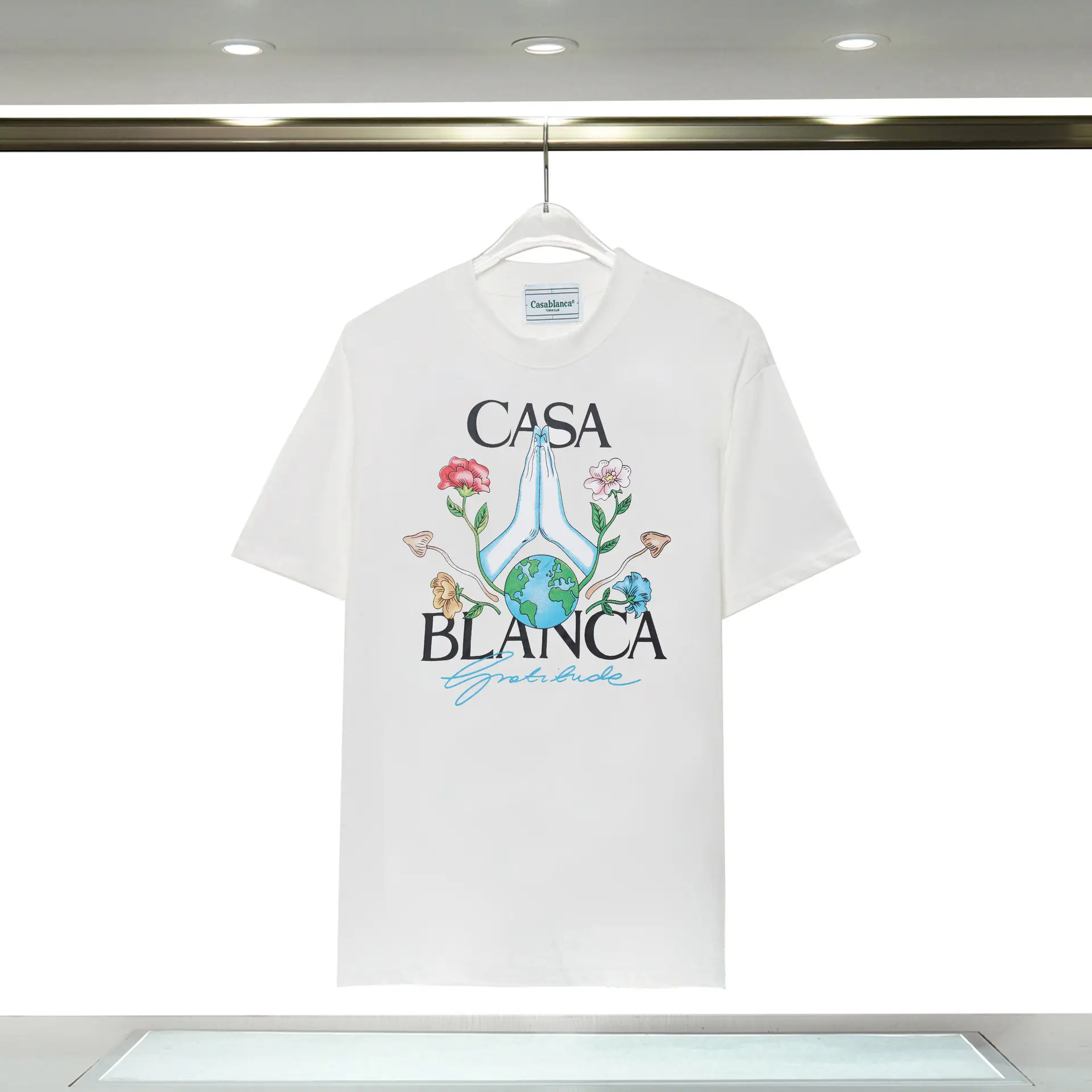 Casablanca Tropical Fruit Printed T-Shirt White - Image 7
