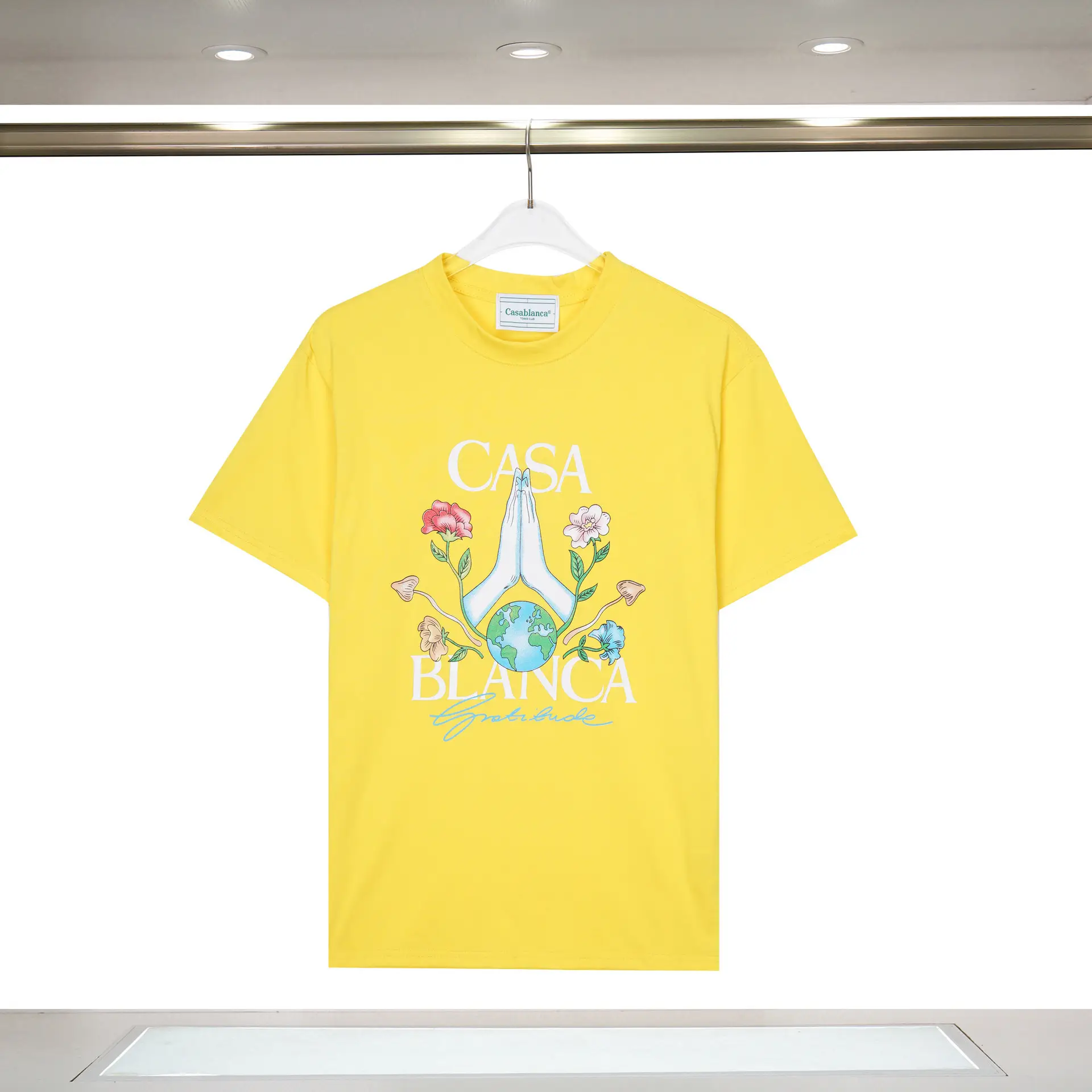 Casablanca Tropical Fruit Printed T-Shirt White - Image 8