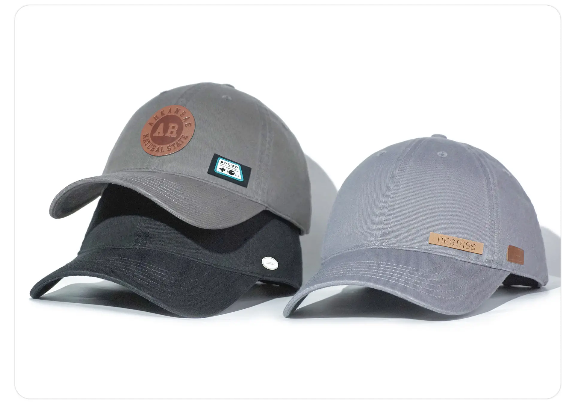 Light Blue Cotton Baseball Cap Big Head — feature 22