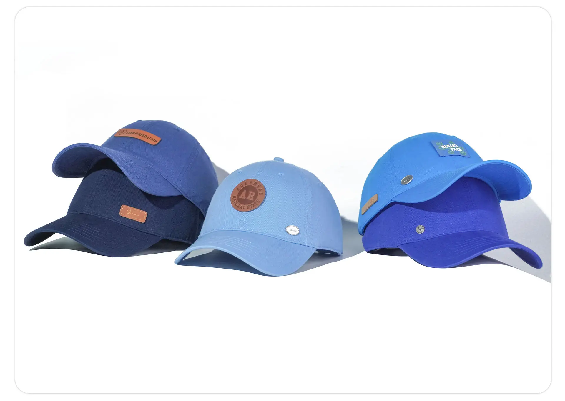 Light Blue Cotton Baseball Cap Big Head — feature 23