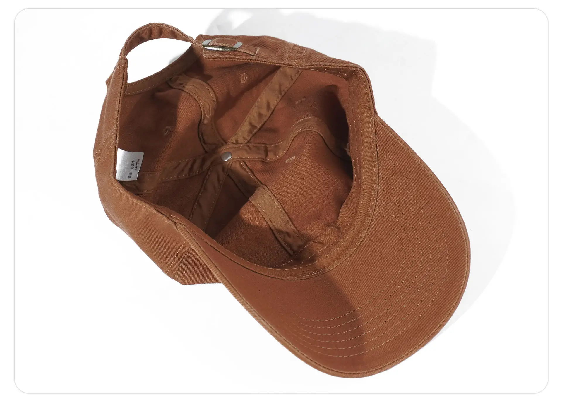 Light Blue Cotton Baseball Cap Big Head — feature 27