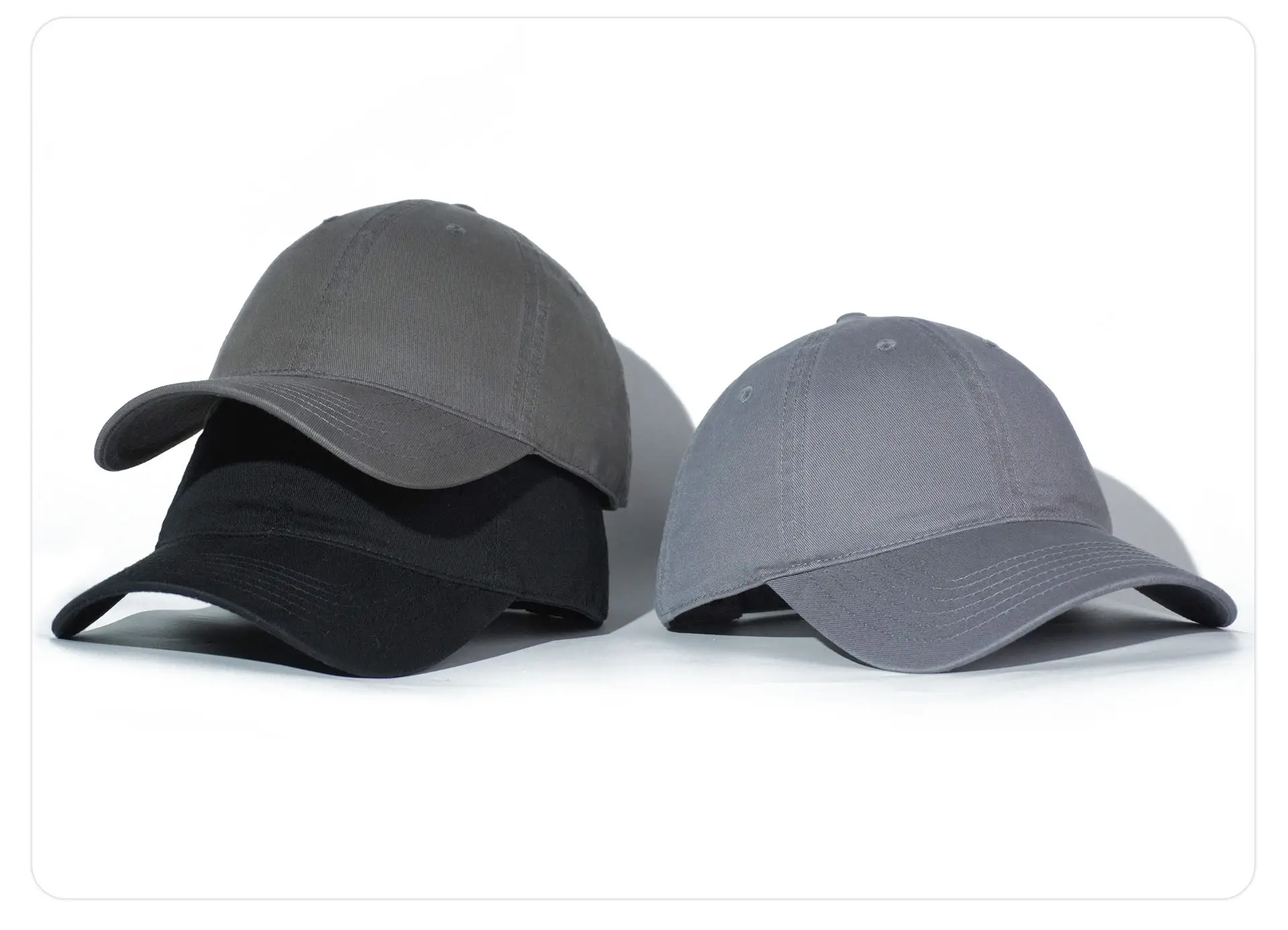 Light Blue Cotton Baseball Cap Big Head — feature 36