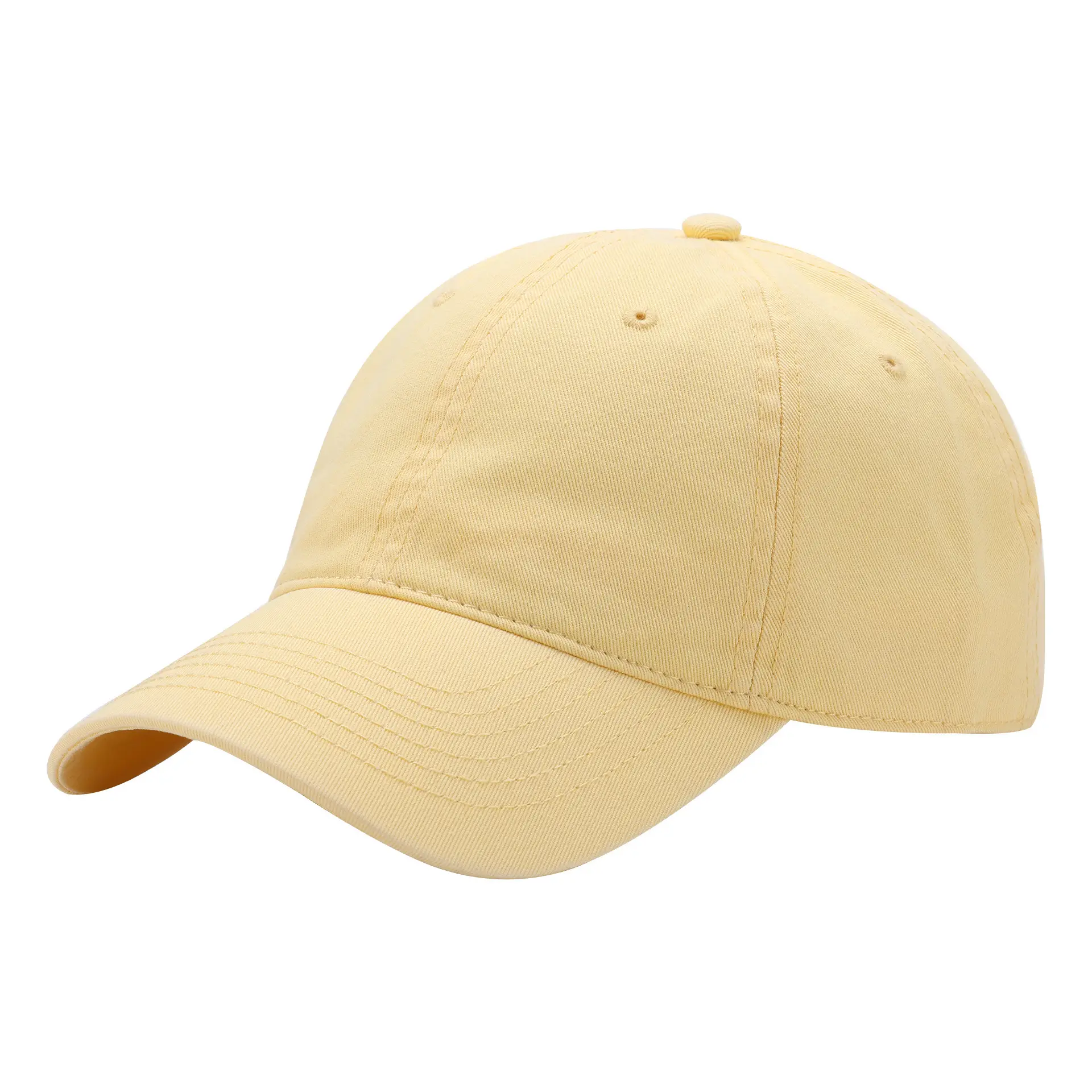 Light Blue Cotton Baseball Cap Big Head - Image 21