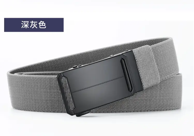Automatic Buckle Belt for Men Black Adjustable — feature 22