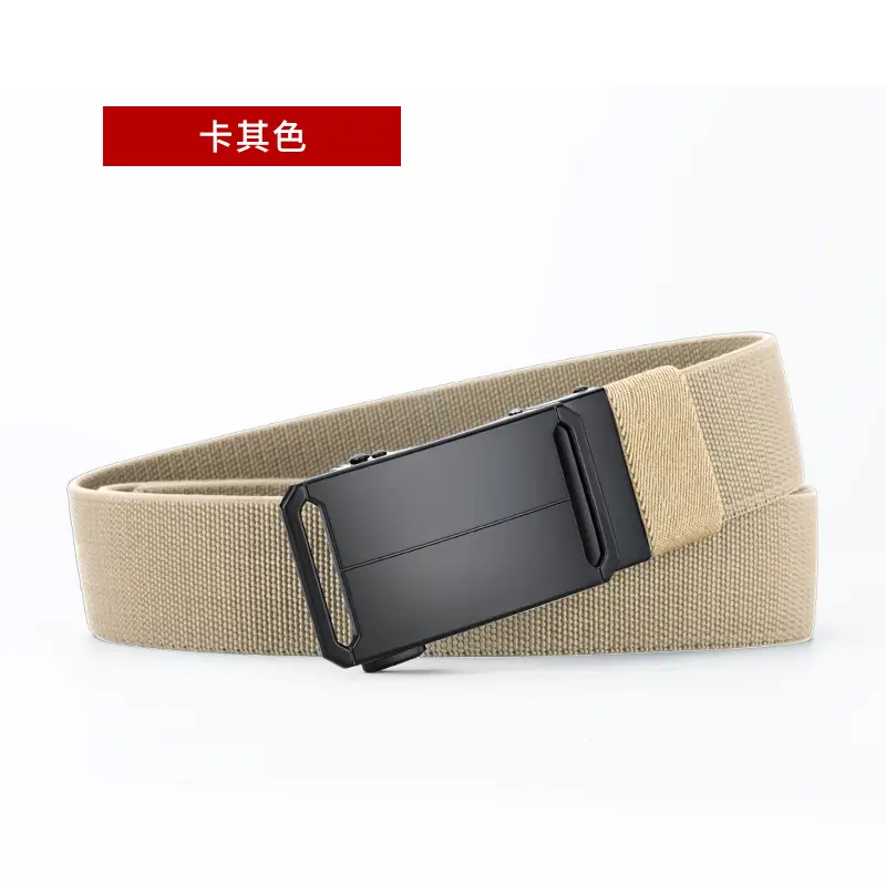 Automatic Buckle Belt for Men Black Adjustable - Image 4