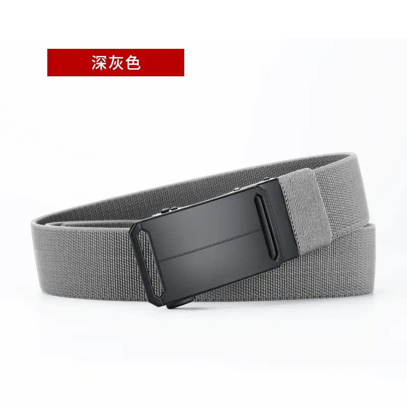 Automatic Buckle Belt for Men Black Adjustable - Image 5