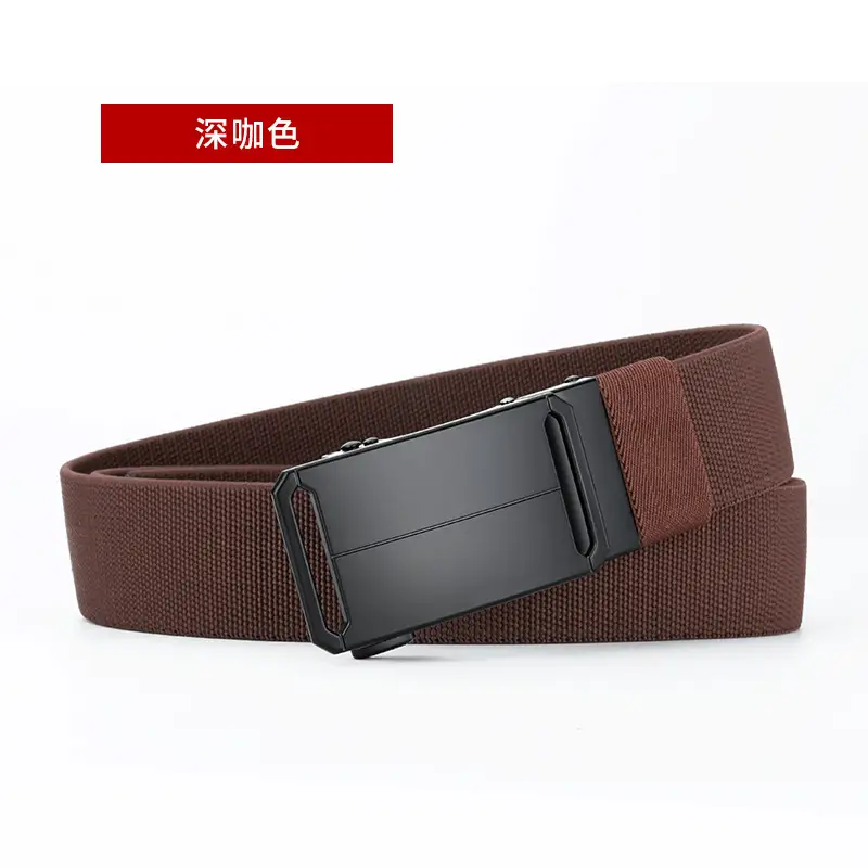 Automatic Buckle Belt for Men Black Adjustable - Image 6