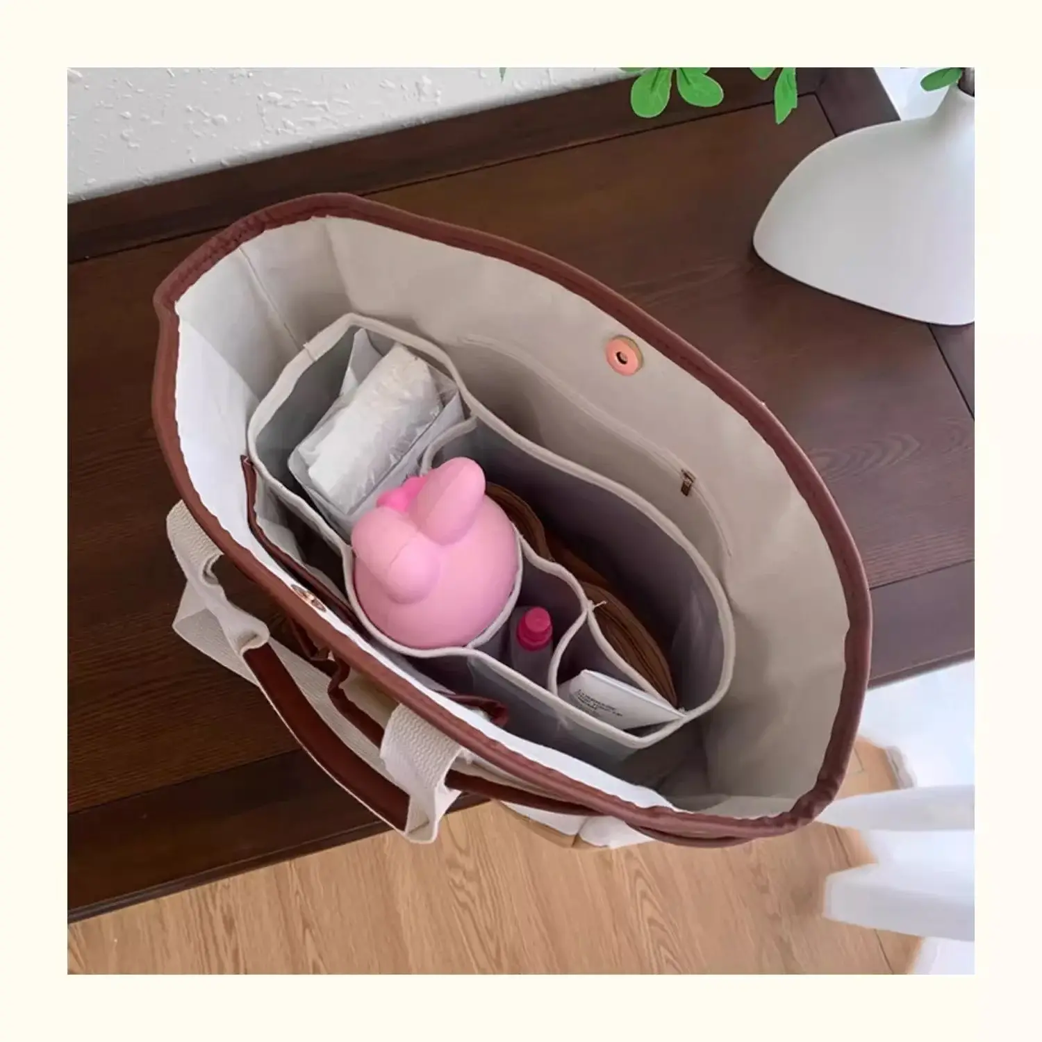 New Style Large Capacity Mummy Bag Casual All-match Shoulder Portable Lightweight Canvas Multi-function Tote Bag — feature 2