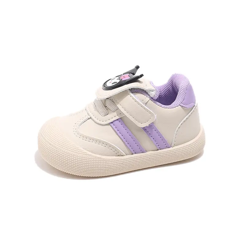 Pink Cartoon Baby Sneakers with Velcro Closure - Image 7