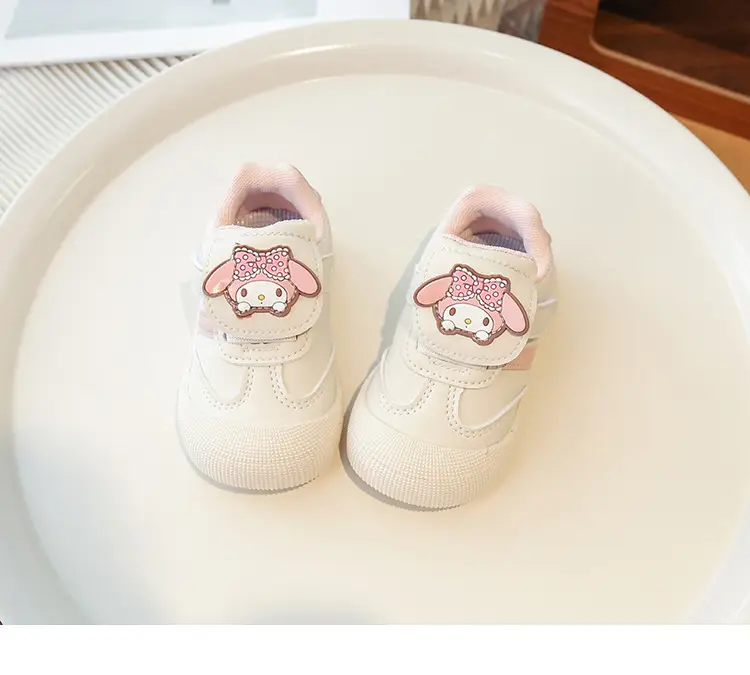 Pink Cartoon Baby Sneakers with Velcro Closure — feature 11
