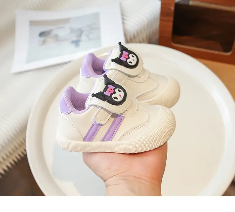 Pink Cartoon Baby Sneakers with Velcro Closure — feature 15