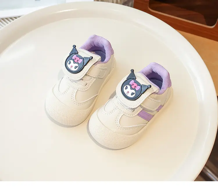 Pink Cartoon Baby Sneakers with Velcro Closure — feature 16