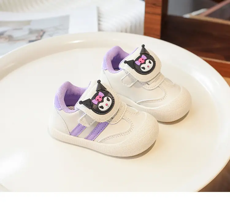 Pink Cartoon Baby Sneakers with Velcro Closure — feature 17