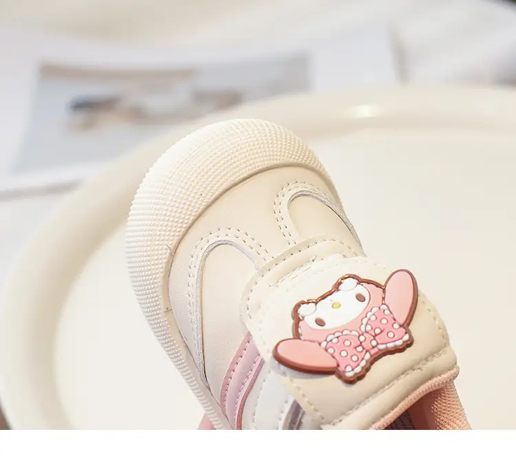 Pink Cartoon Baby Sneakers with Velcro Closure — feature 20