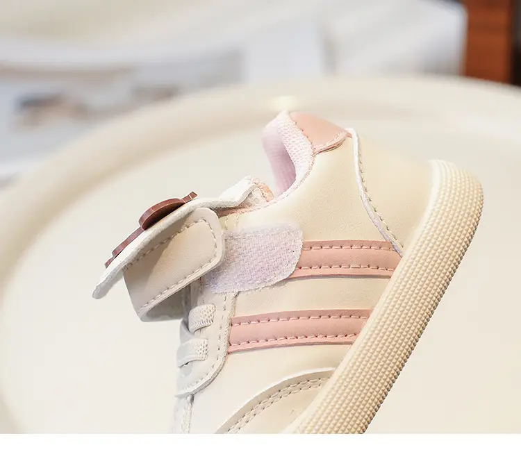 Pink Cartoon Baby Sneakers with Velcro Closure — feature 21
