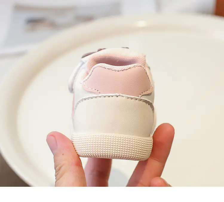 Pink Cartoon Baby Sneakers with Velcro Closure — feature 23