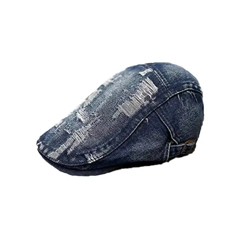 Retro Washed Denim Beret for Men Women Spring Summer Street Style - Image 9