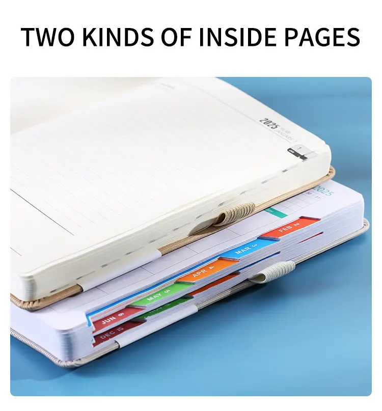 2025 Spanish English Cross-border A5 Planner Strap Book Set — feature 11