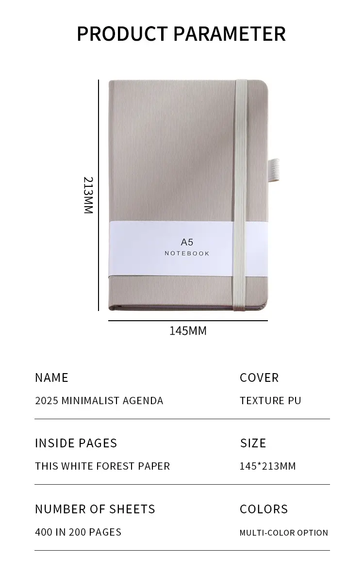 2025 Spanish English Cross-border A5 Planner Strap Book Set — feature 20