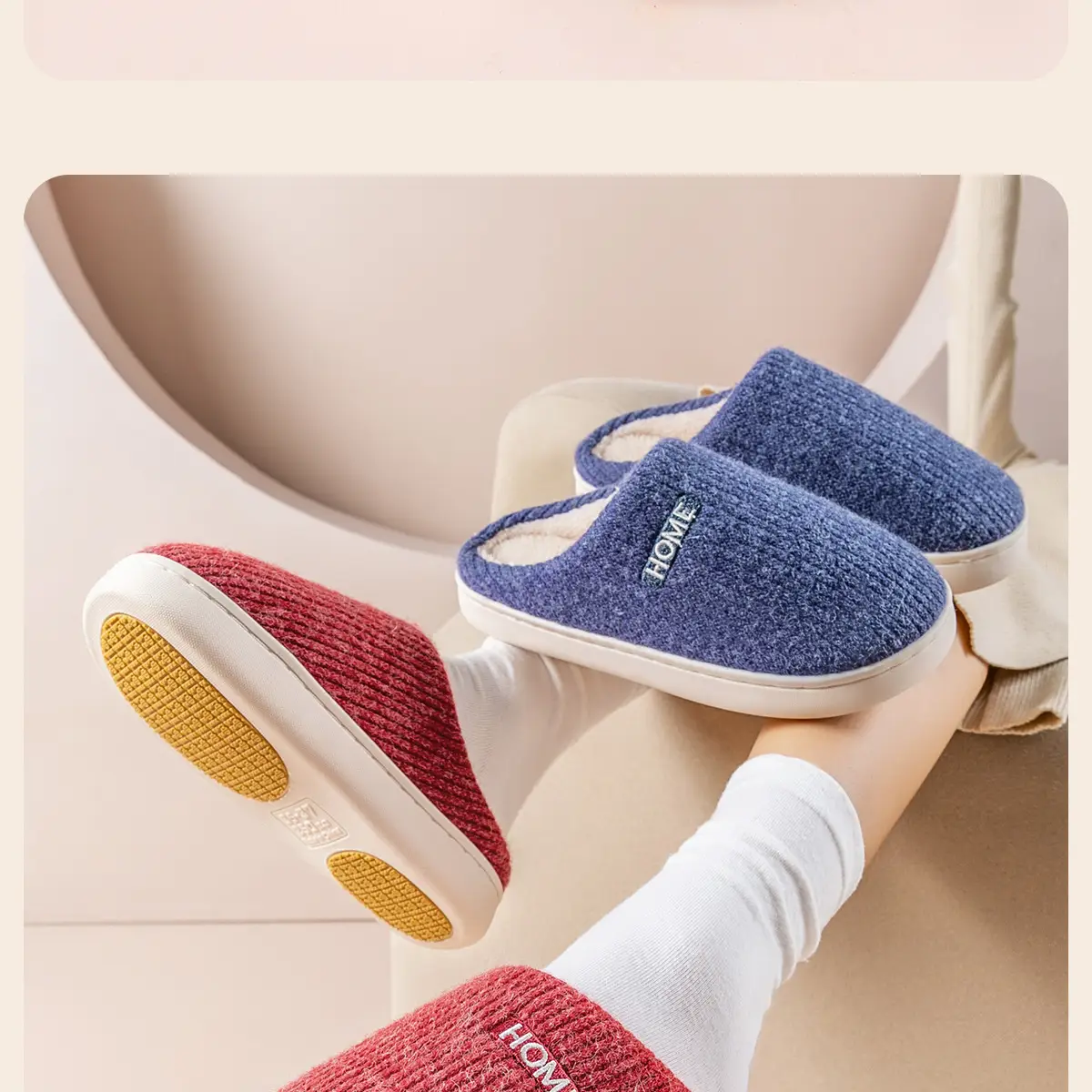 Women Winter Non-Slip Fleece Lined Slippers — feature 17