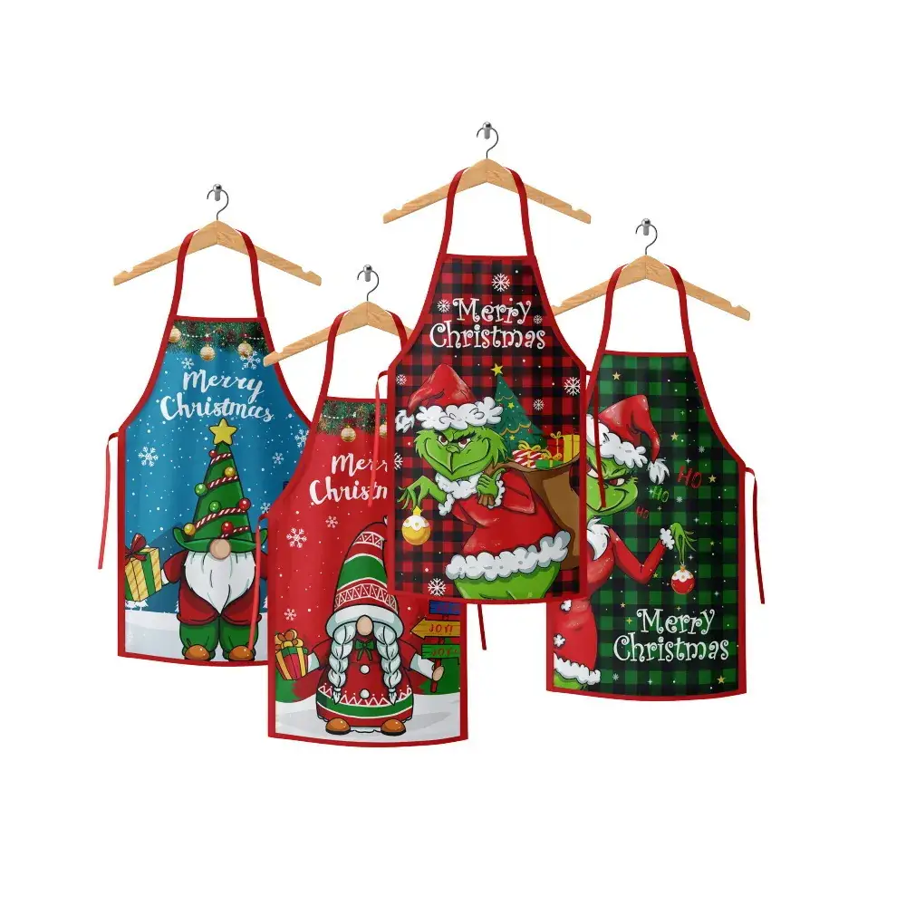 2023 Christmas Aprons Set of 3 for Kids Kitchen Use - Image 13