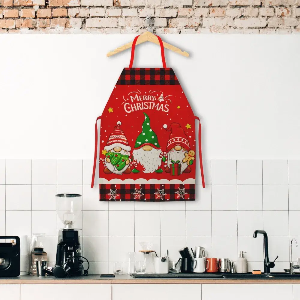 2023 Christmas Aprons Set of 3 for Kids Kitchen Use - Image 5