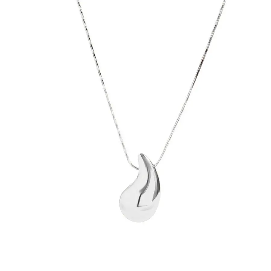 Golden Hollow Water Drop Necklace & Earrings Set for Women - Image 6