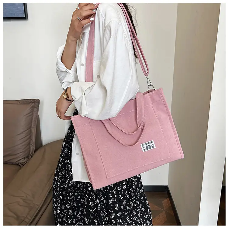 Black Large Capacity Fashion Casual Shoulder Crossbody Tote Bag — feature 10