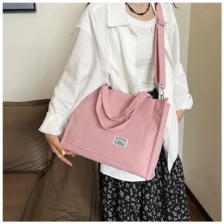 Black Large Capacity Fashion Casual Shoulder Crossbody Tote Bag — feature 12
