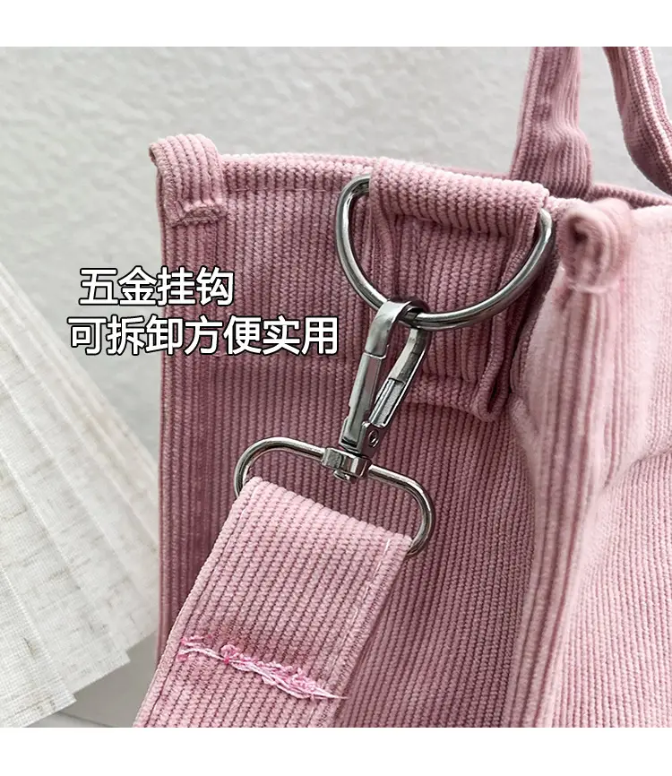 Black Large Capacity Fashion Casual Shoulder Crossbody Tote Bag — feature 7