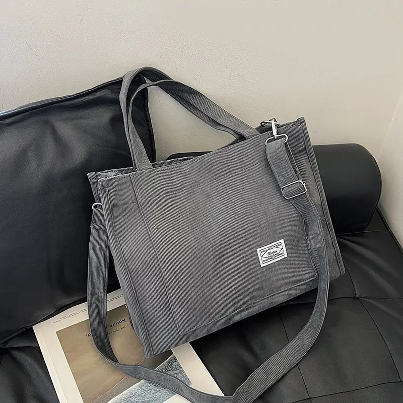 Black Large Capacity Fashion Casual Shoulder Crossbody Tote Bag - Image 10