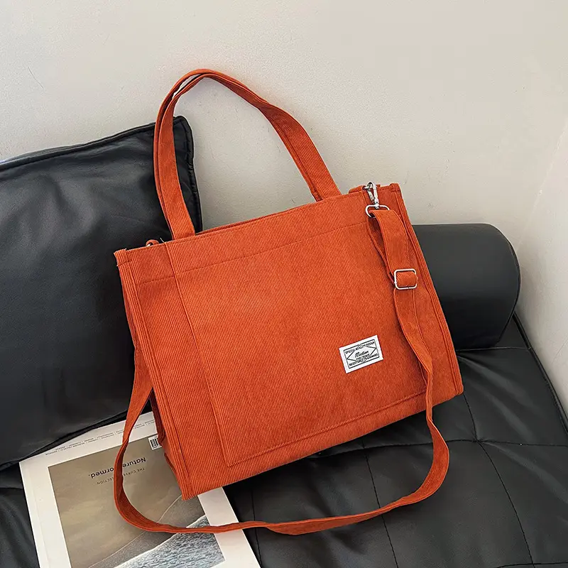 Black Large Capacity Fashion Casual Shoulder Crossbody Tote Bag - Image 3