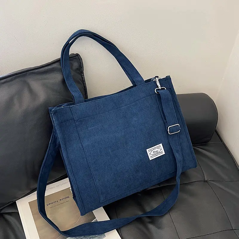 Black Large Capacity Fashion Casual Shoulder Crossbody Tote Bag - Image 6