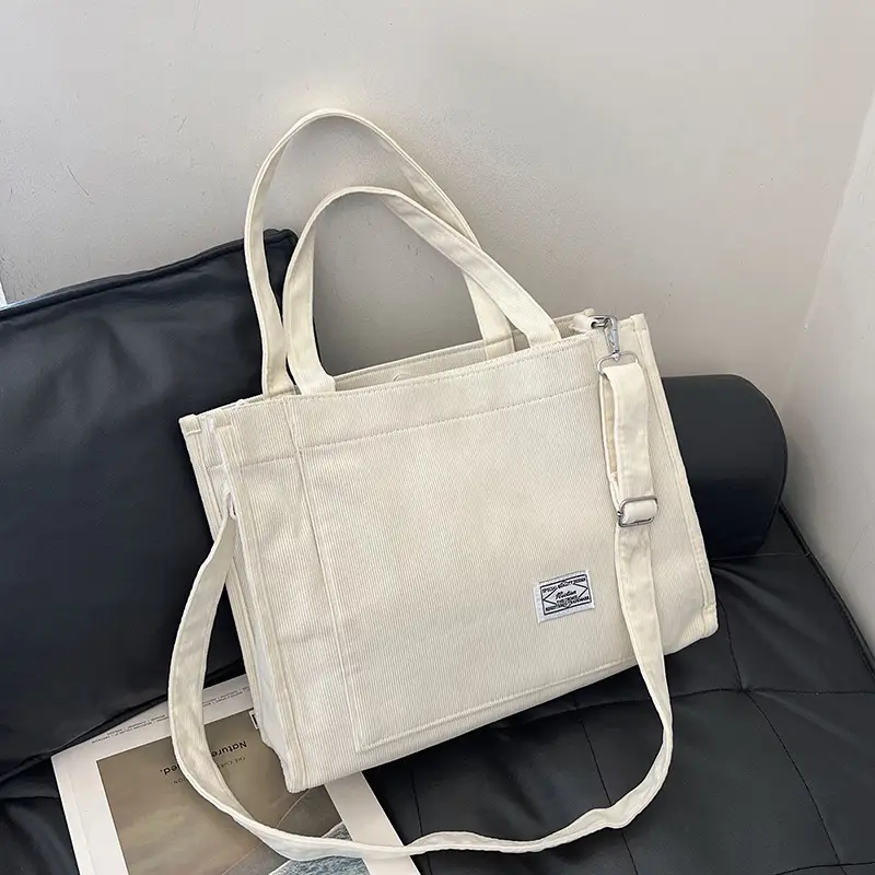Black Large Capacity Fashion Casual Shoulder Crossbody Tote Bag - Image 7