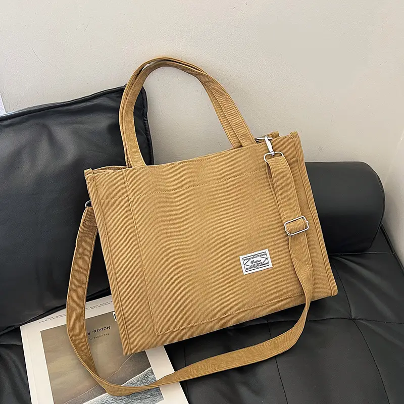 Black Large Capacity Fashion Casual Shoulder Crossbody Tote Bag - Image 8