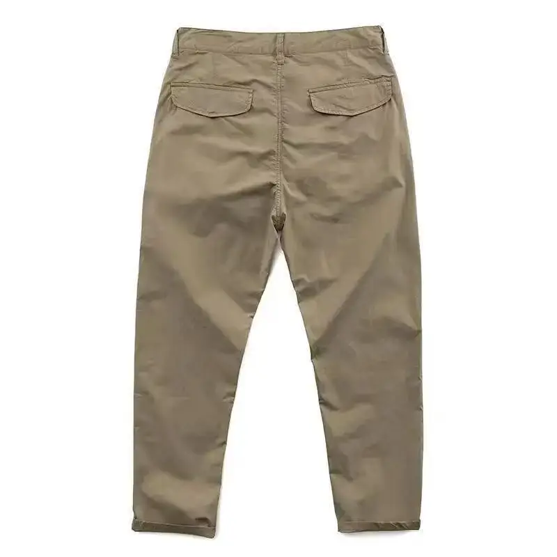 Men Grey Cotton Capri Pants 3 Colors - Image 9