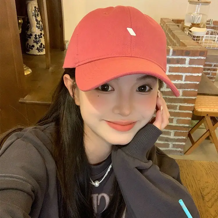 Raspberry Pink Baseball Cap for Women with Wide Brim - Image 7