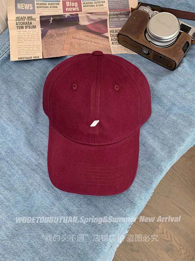 Raspberry Pink Baseball Cap for Women with Wide Brim - Image 3