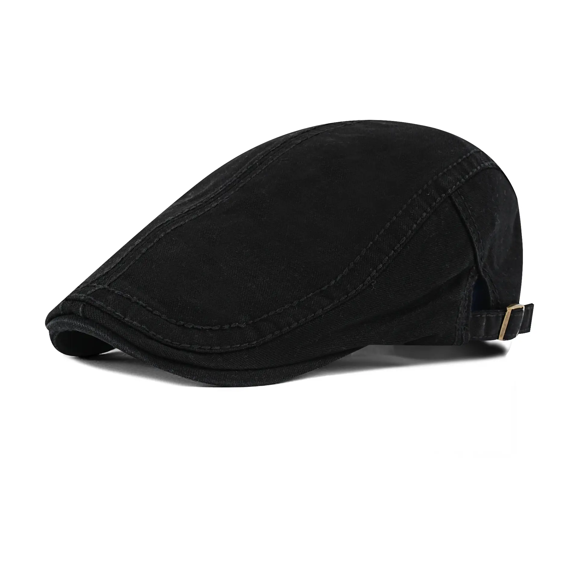 Men's Korean Wind Beret Hat Tan Forward Design - Image 2