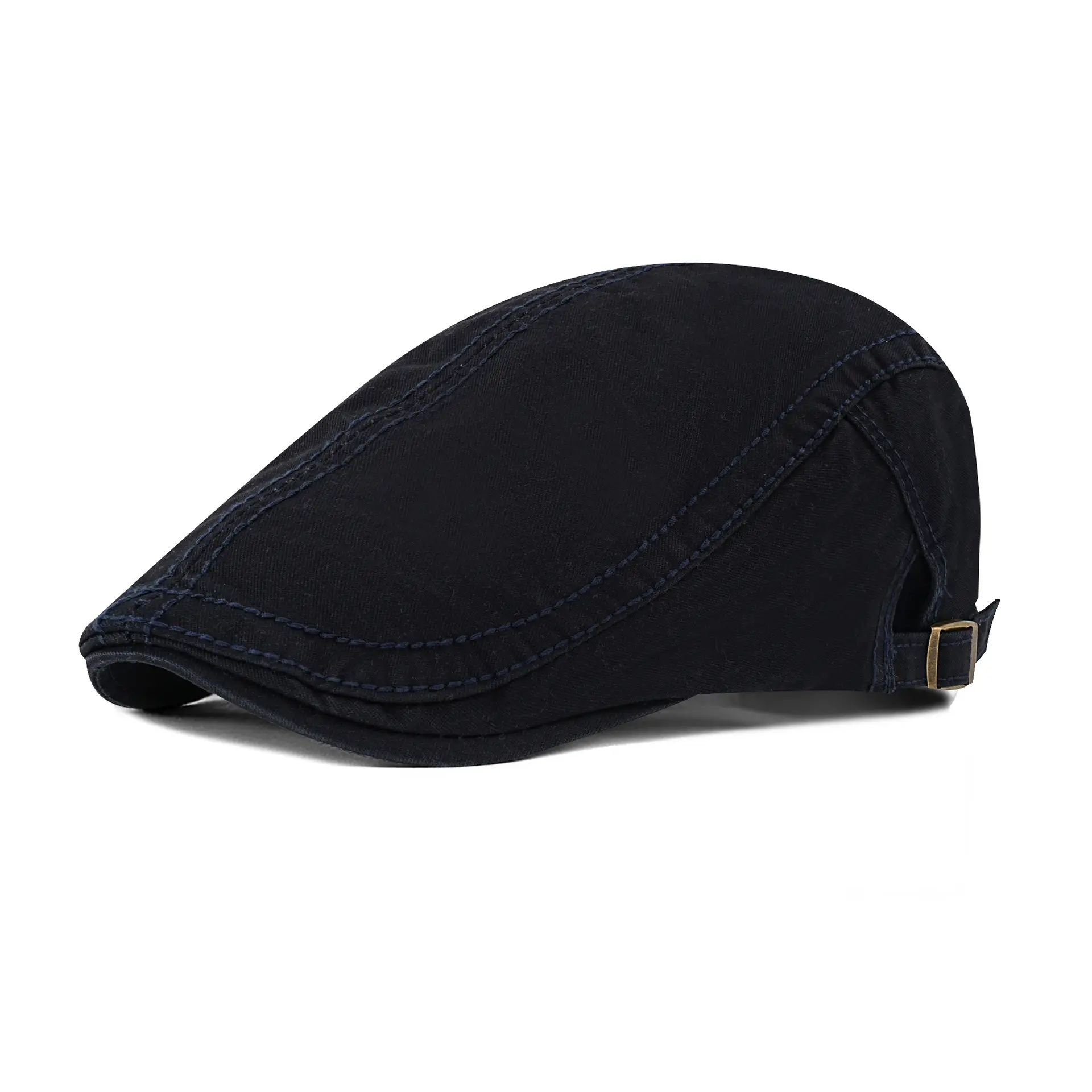 Men's Korean Wind Beret Hat Tan Forward Design - Image 3