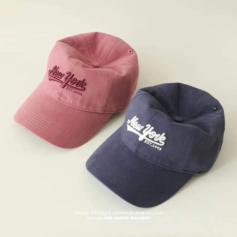 New York Fashion Cap Set Pink Black White Blue - Image 8