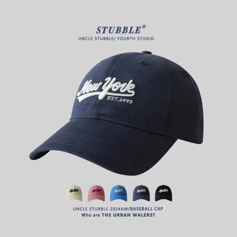 New York Fashion Cap Set Pink Black White Blue - Image 9