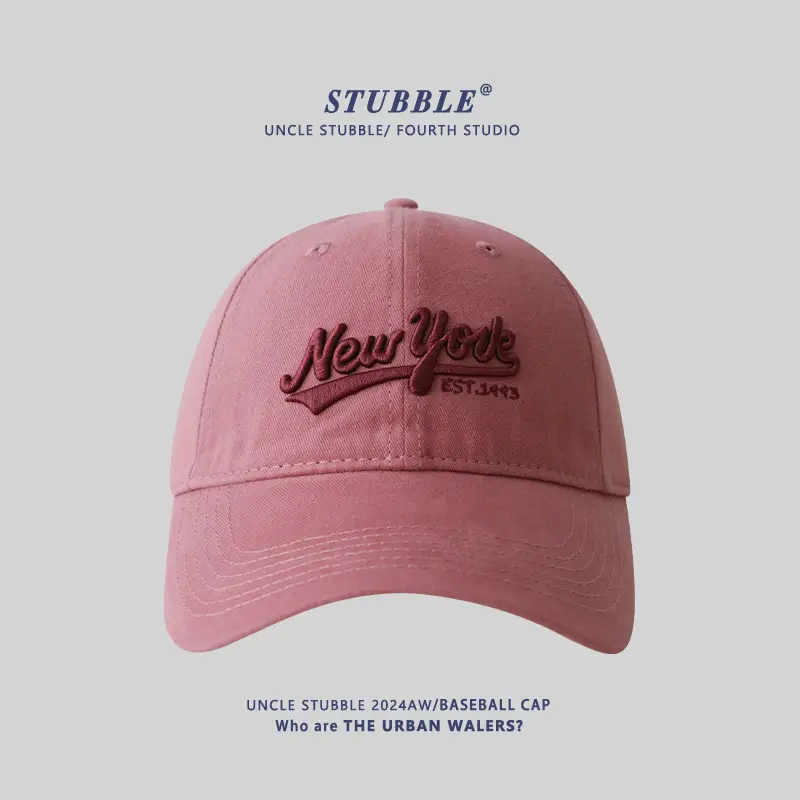 New York Fashion Cap Set Pink Black White Blue - Image 2