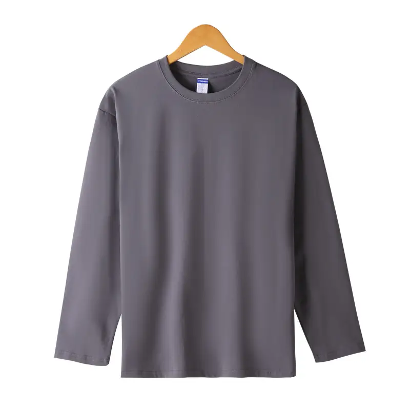 Heavyweight Men's T-Shirt 260g Pure Cotton Long Sleeve - Image 3